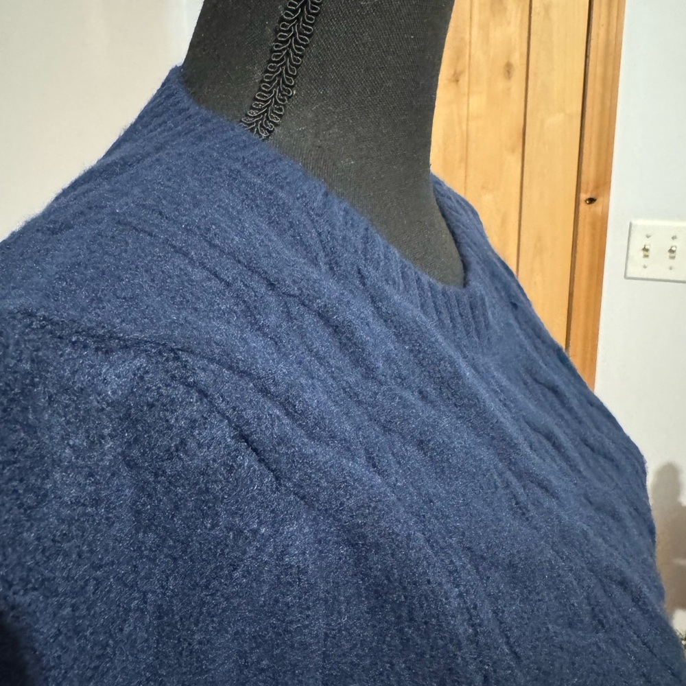 Lucky Brand Navy Cable Knit Sweater - Picture 2 of 3